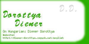 dorottya diener business card